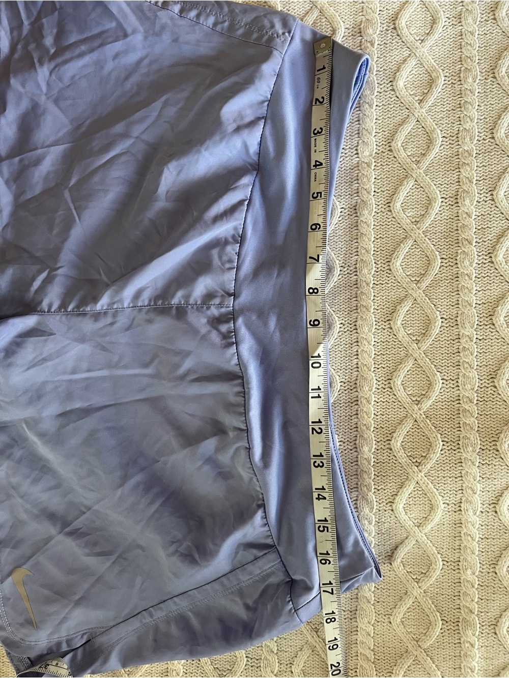 Nike Dri-Fit Lilac Drawstring Waist Athletic Shorts Lined Women’s Size XL - Picture 11 of 11